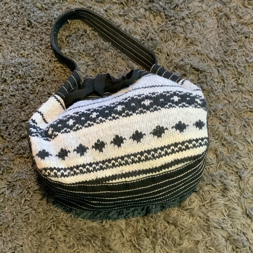 American Eagle Drawstring Bucket Style Sweater Bag - image 1